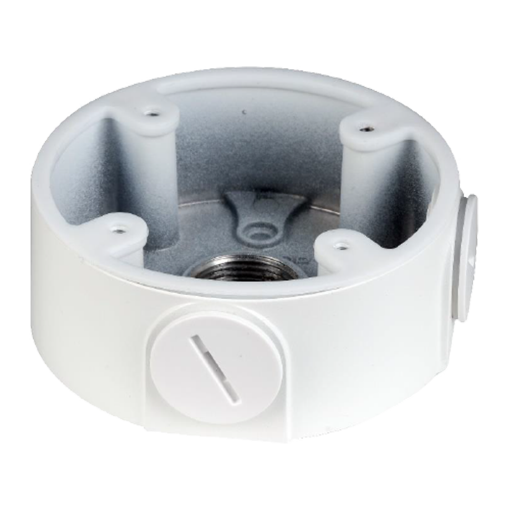 DAHUA PFA13A-E-V2 Round Aluminium Junction Box For TP/TLP Series Turret Dome (Eyeball) Cameras - White PFA13A-E-V2