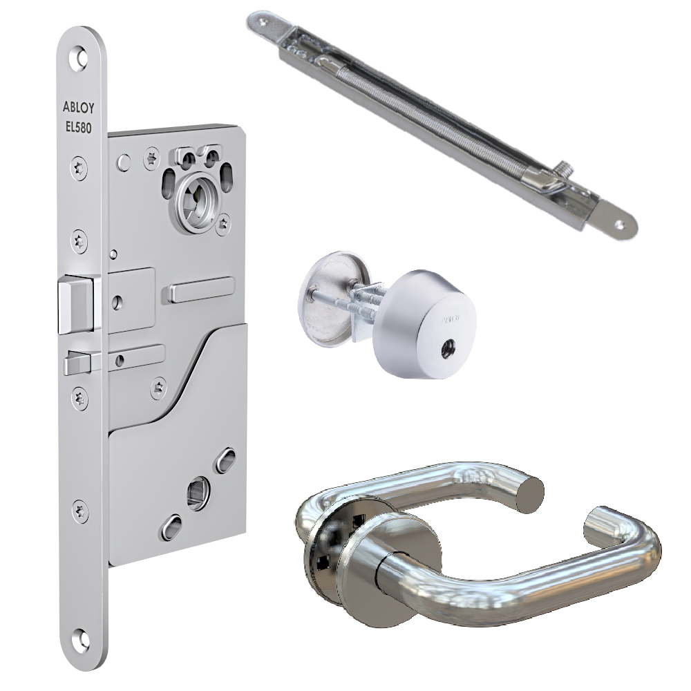 ABLOY EL580 Electric Lock EN179 Compliant Package 9E - 50mm Backset EN179 (Package9E)