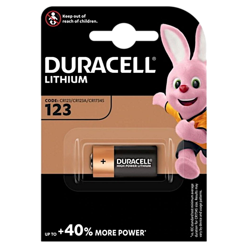 DURACELL Ultra CR123 3V Lithium Battery S328 - CR123