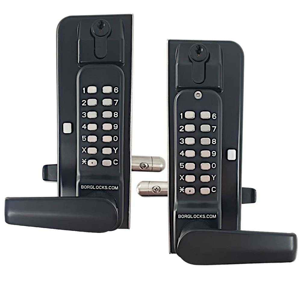 BORG LOCKS BL3435 KO ECP Marine Grade Digital Back To Back Gate Lock With Key Override - BL3435 KO MG PRO ECP
