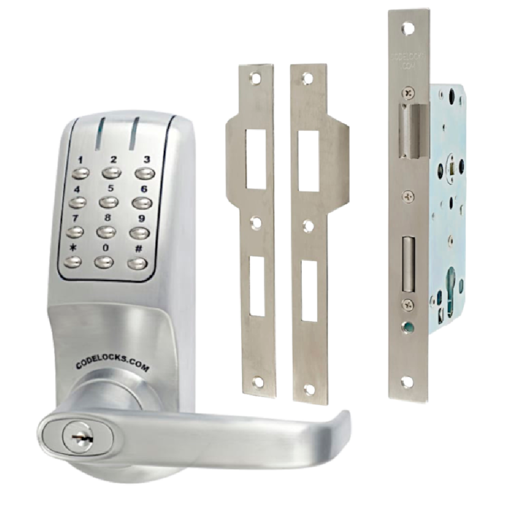 CODELOCKS CL5010 Battery Operated Digital Mortice Sash Lock With Netcode & Do Not Disturb - Brushed Steel CL5020 BS DND