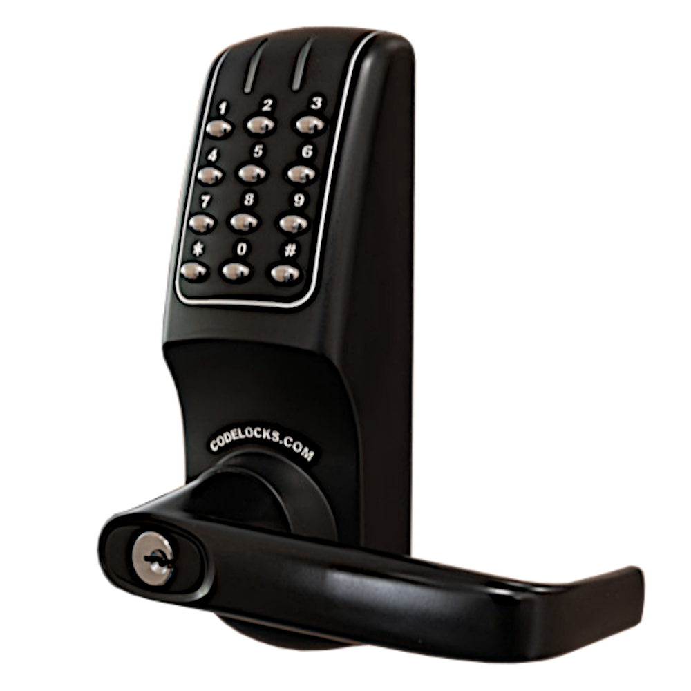 CODELOCKS CL5010 Battery Operated Digital Mortice Sash Lock With Netcode & Do Not Disturb - Solid Black CL5020 BK DND