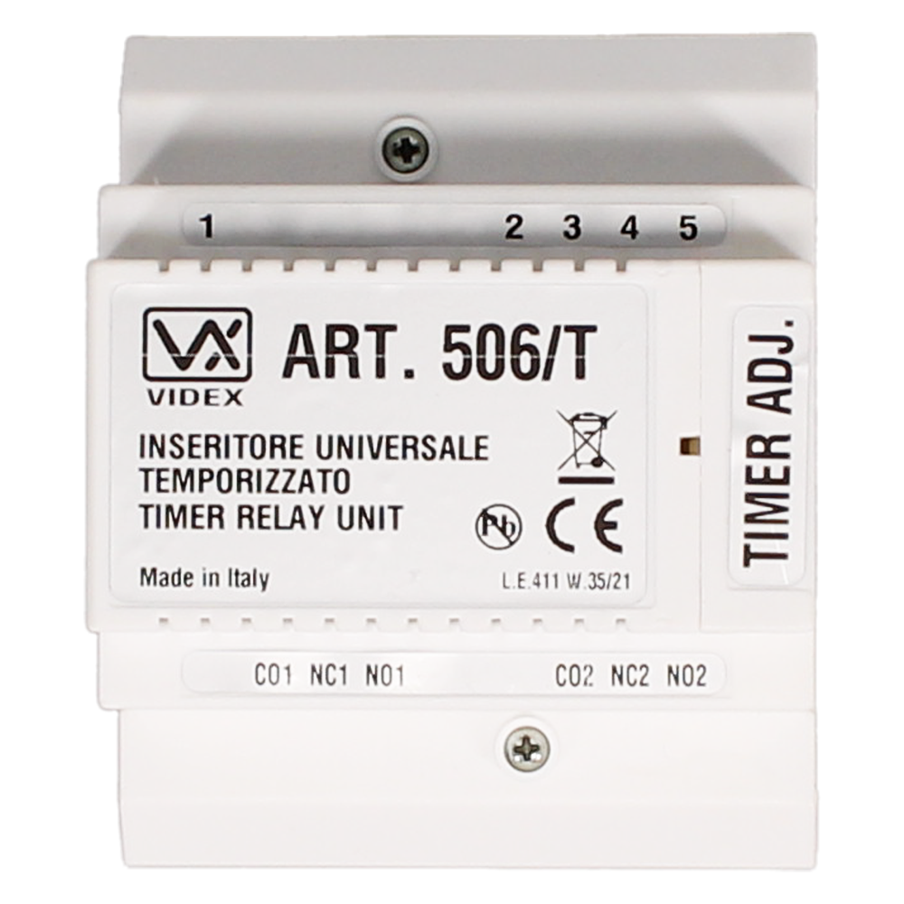 VIDEX 506T 12V/24V AC/DC Relay With Timer - 506T