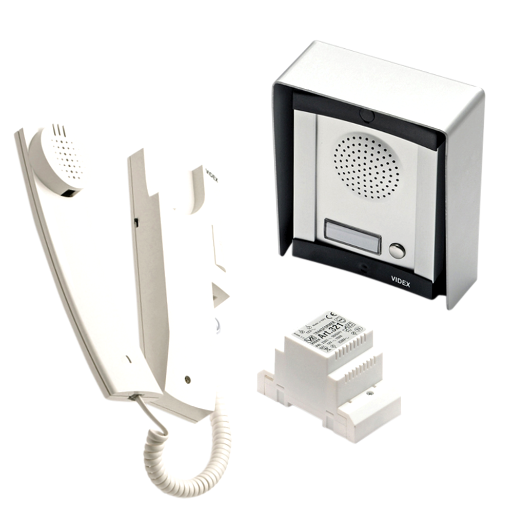 VIDEX 8K1 Audio 1 Way Intercom Kit With 3011A Handset - Surface