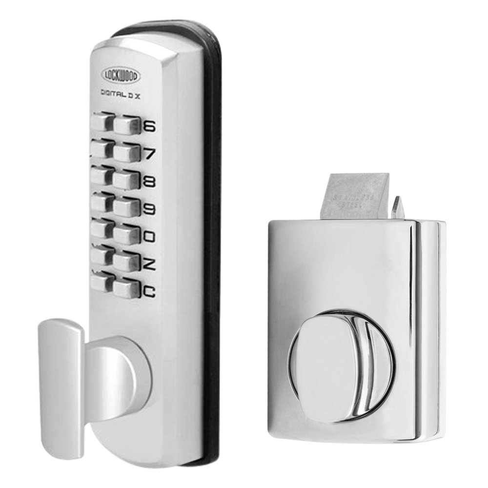 LOCKWOOD DGT002 Series Digital Lock With Rim Latch & Holdback - SC Out