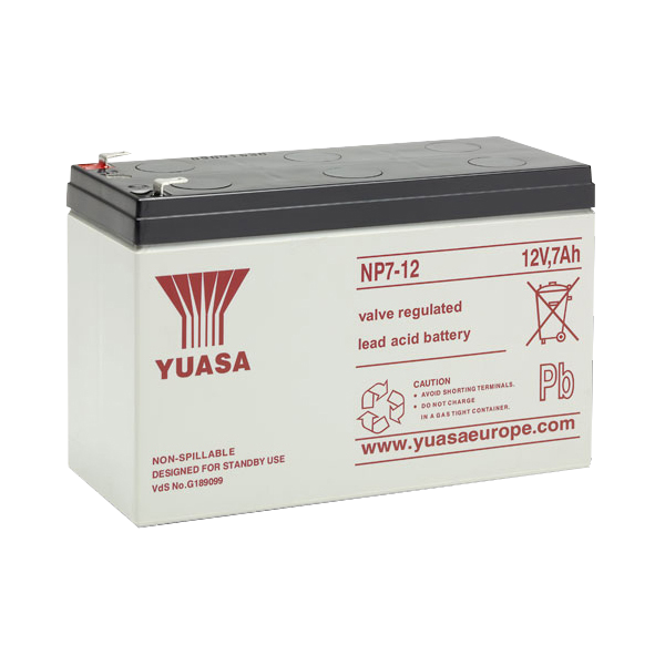 YUASA 12VDC Battery - 1.2 Amp