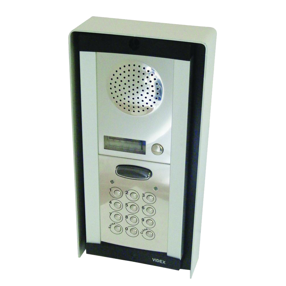 VIDEX 8K Series Audio 1Way Intercom Kit DC Complete With Keypad - 8K1S/DC/CL