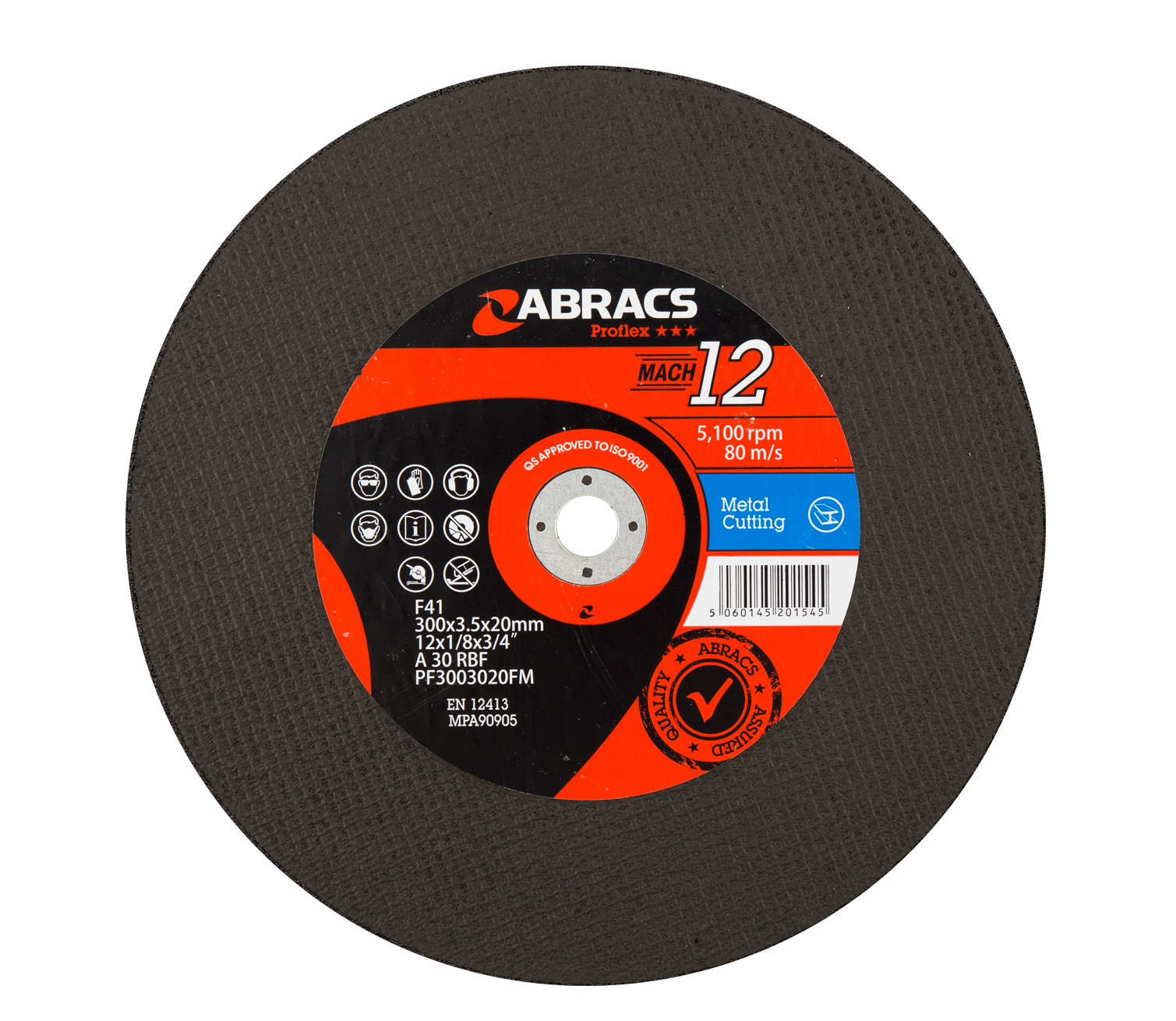 METAL CUTTING DISC 300x3.5mm - 20MM BORE