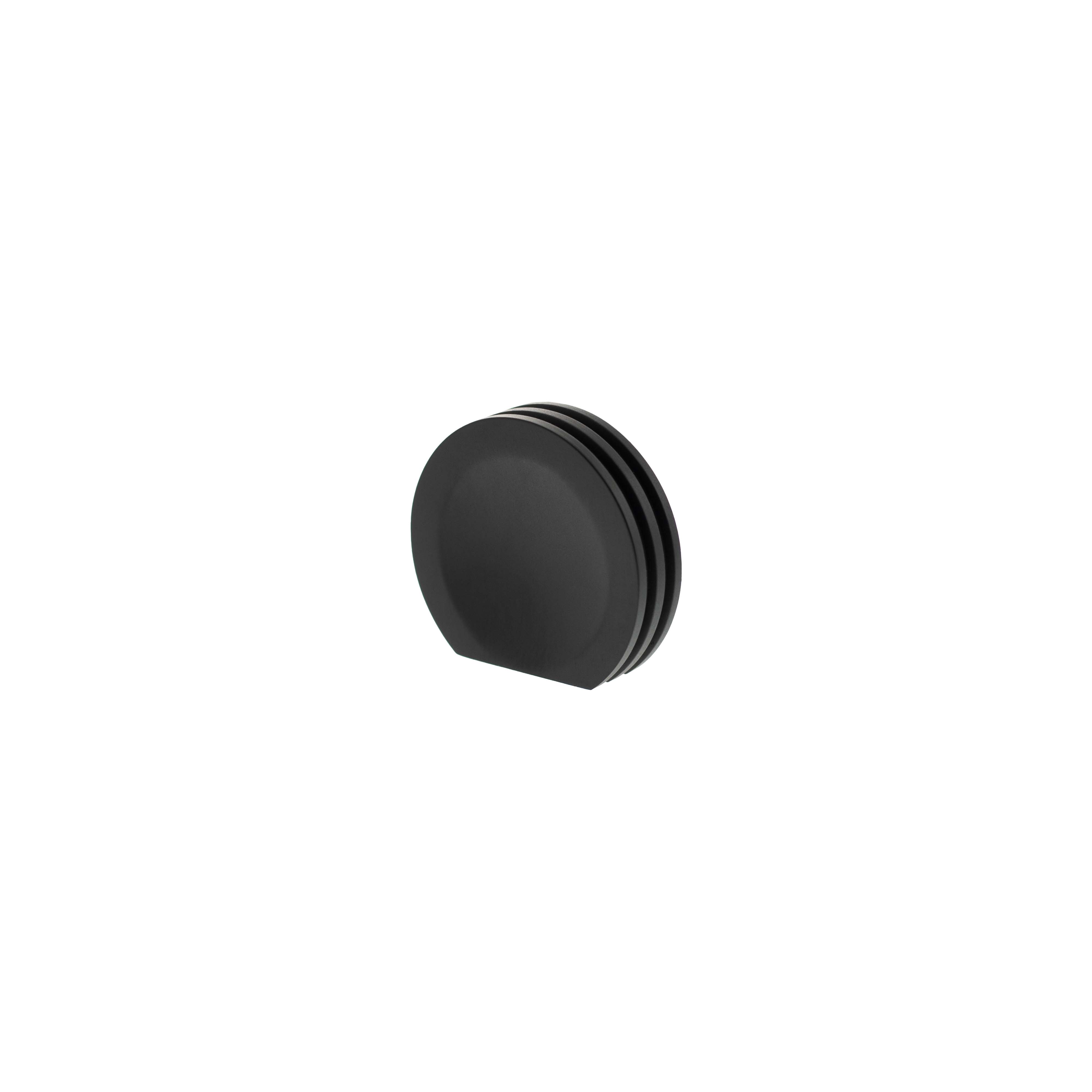 Millhouse Brass Battersea Linear Finger Pull Cabinet Knob Handle - Matt Black