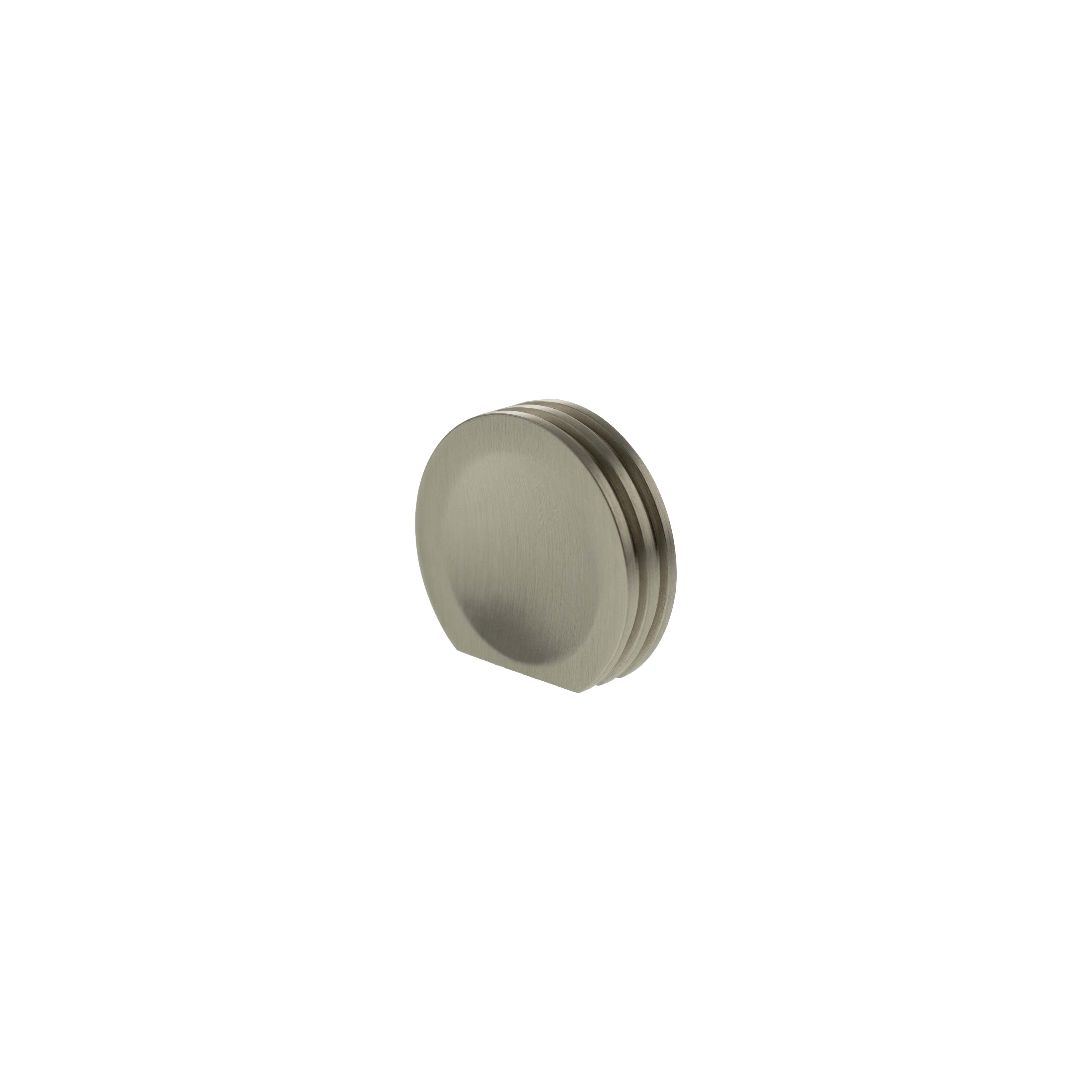Millhouse Brass Battersea Linear Finger Pull Cabinet Knob Handle - Satin Nickel