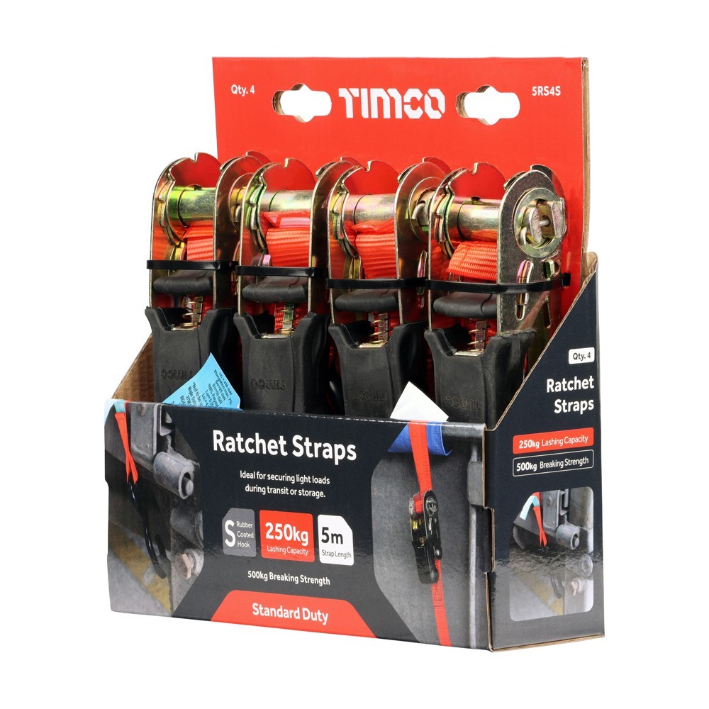 MASTER RATCHET STRAP SET OF 4  