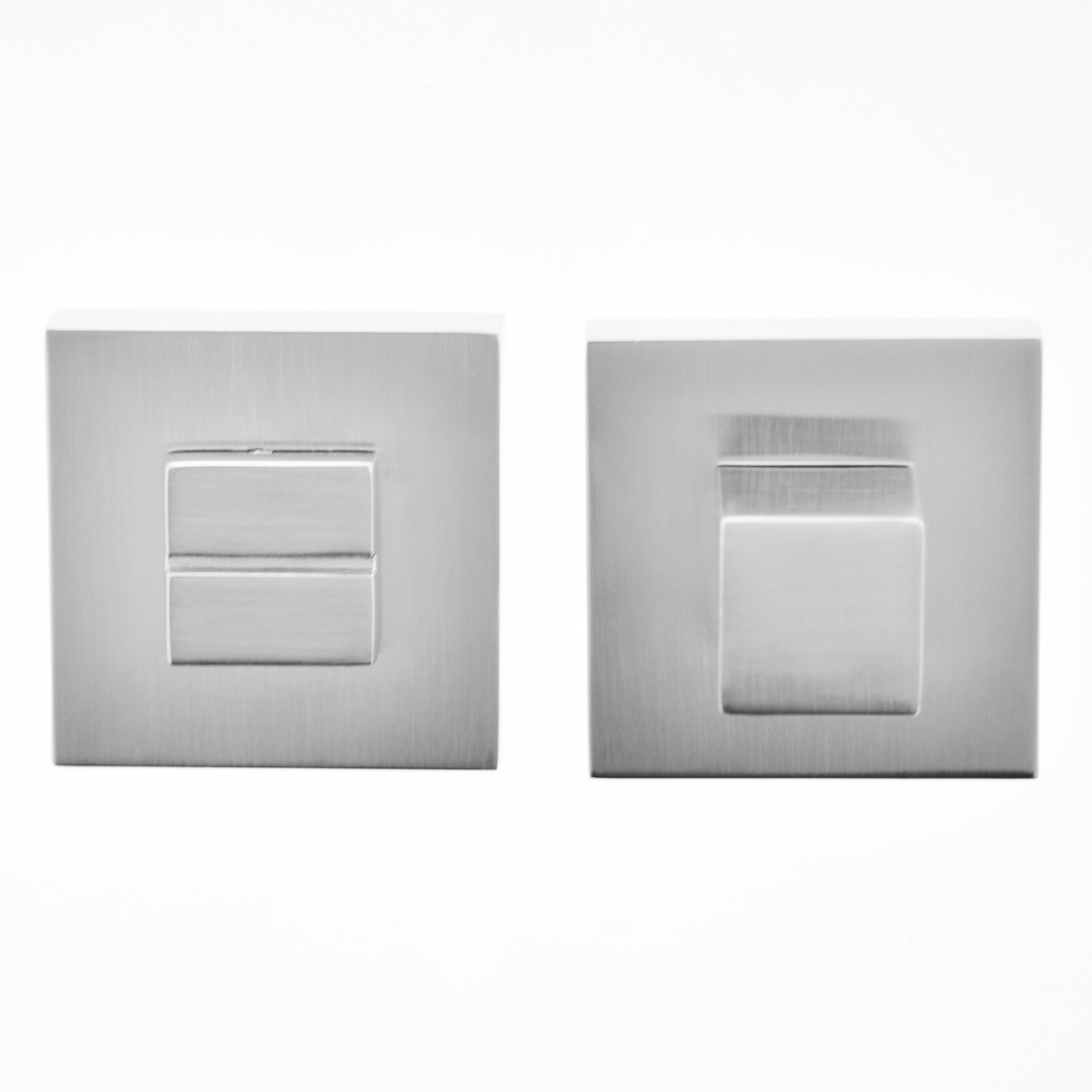 Oro&Oro WC Turn and Release on Square Rose - Satin Chrome