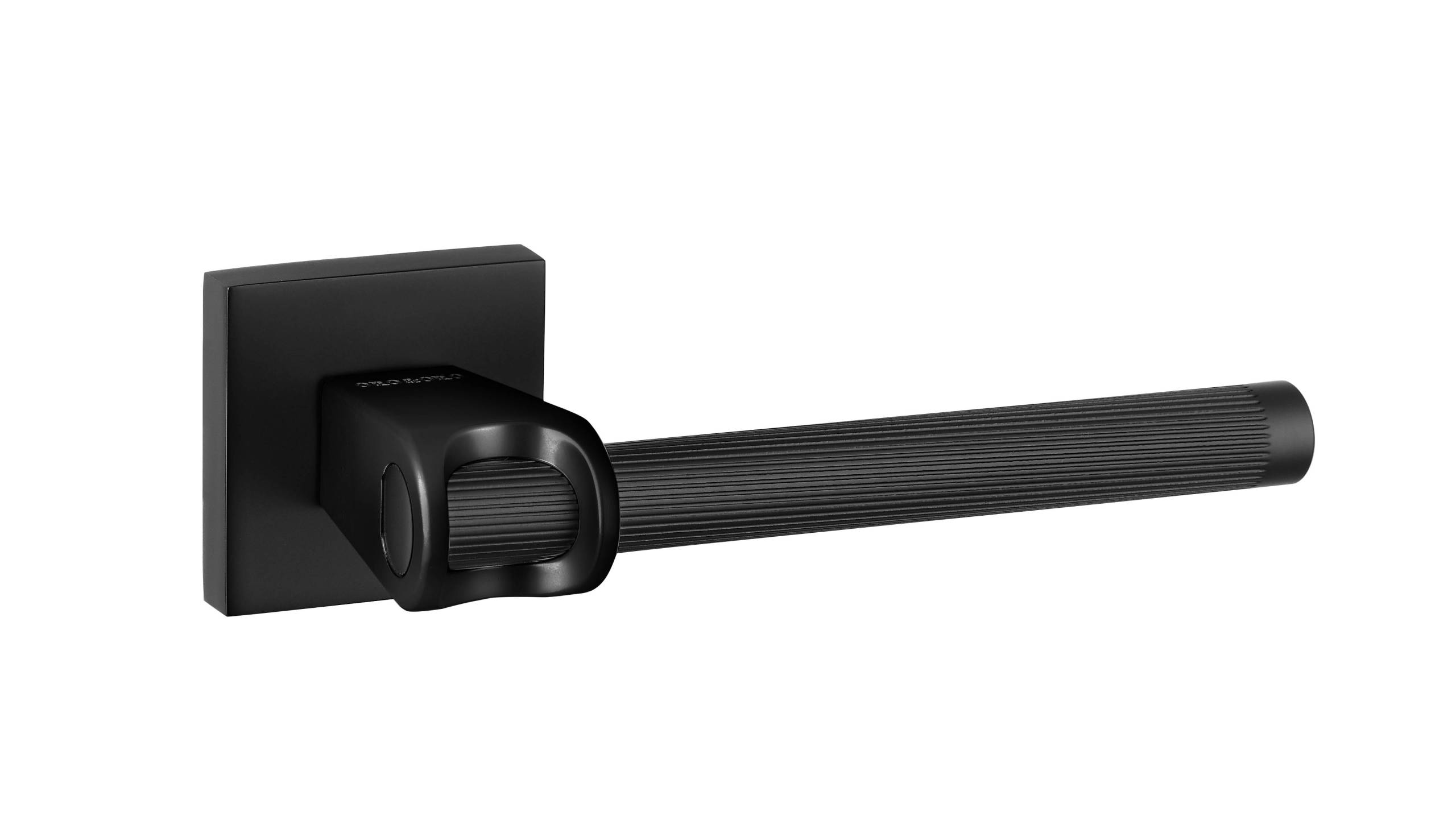 SPECIAL ORDER Oro&Oro Aria Lever Door Handle on Square Rose - Matt Black