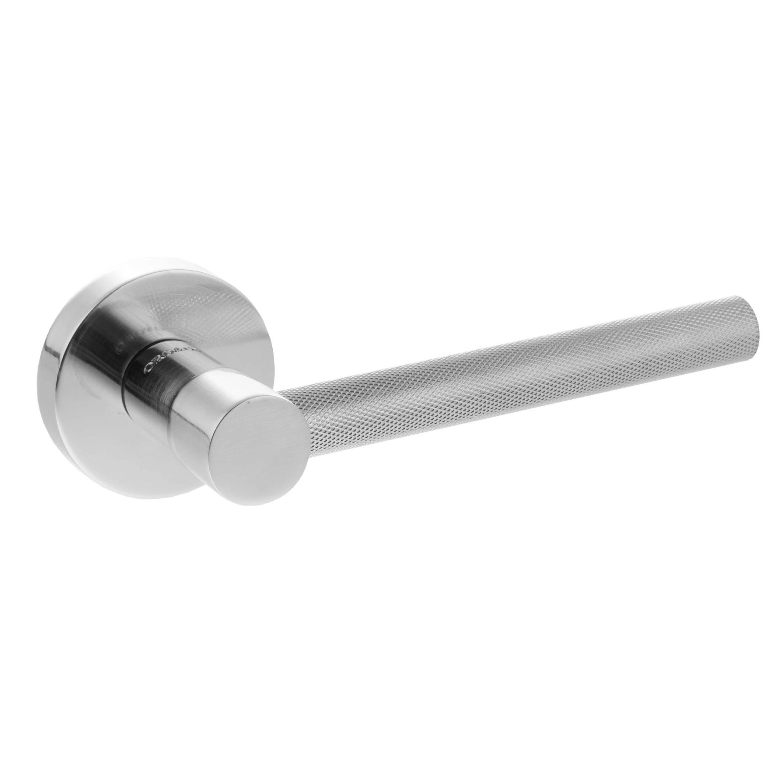 SPECIAL ORDER Oro&Oro Stradi Lever Door Handle on Round Rose - Satin Chrome