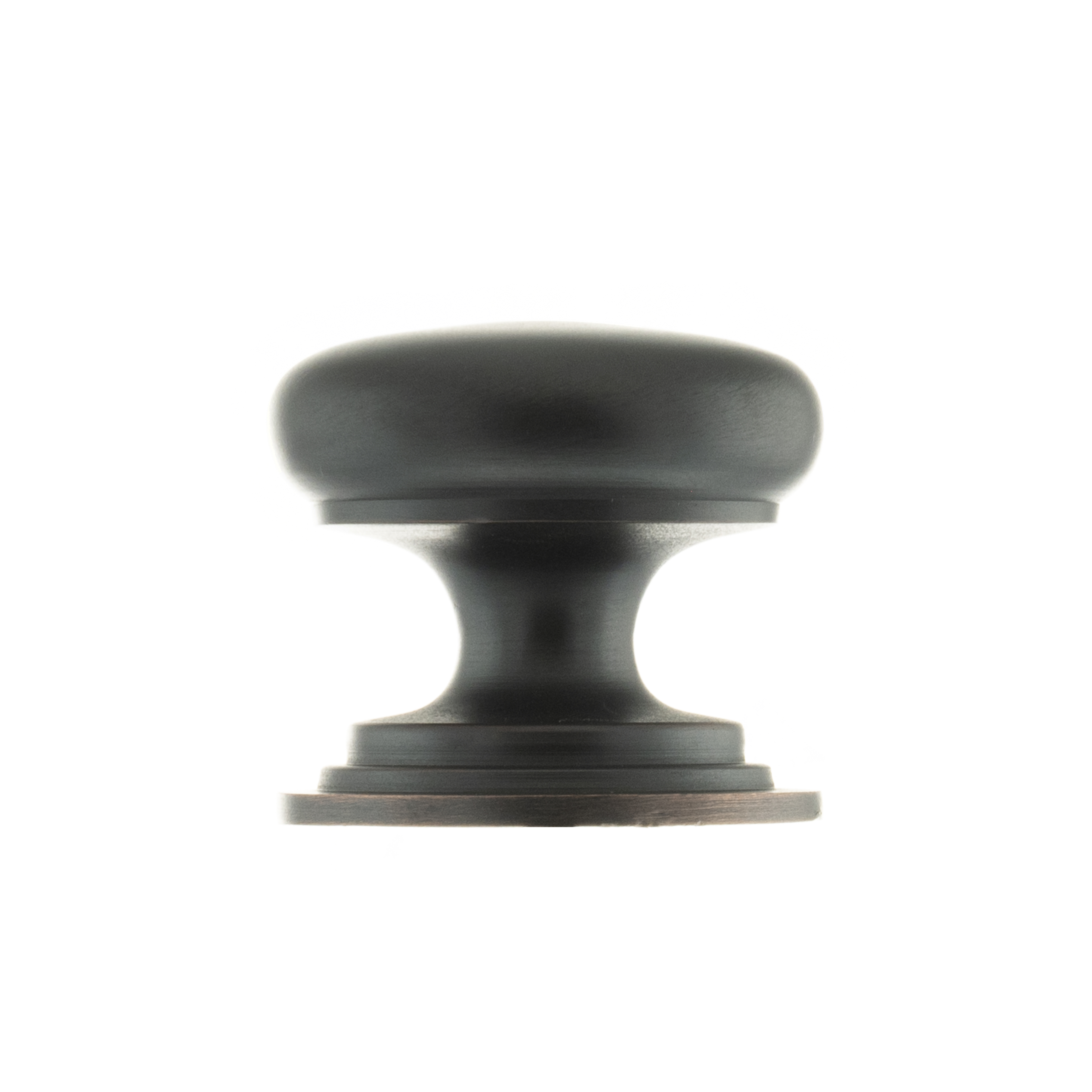 Old English Lincoln Solid Brass Victorian Cabinet Knob 38mm on Concealed Fix - Antique Copper