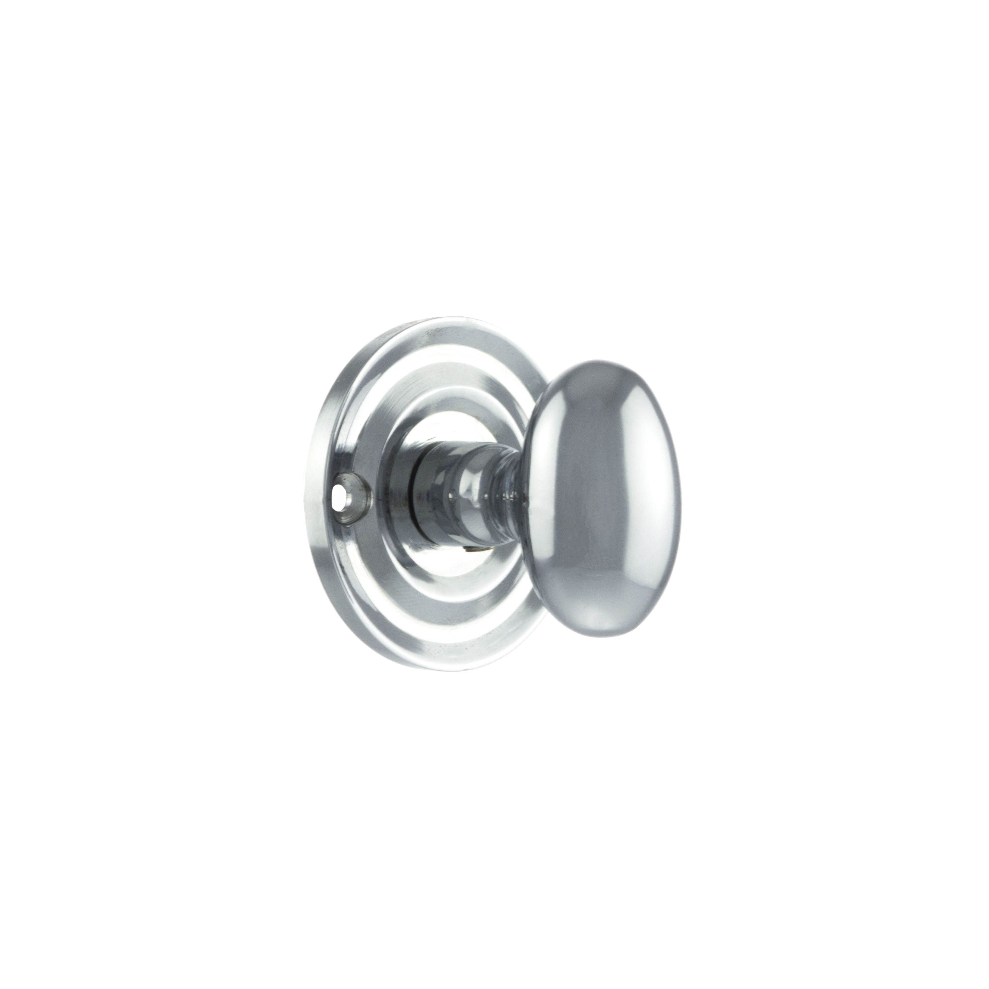 Old English Solid Brass Oval WC Turn and Release - Polished Chrome