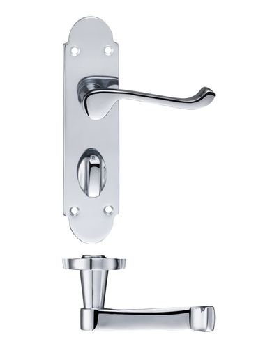 Project Oxford lever on bathroom backplate - 168mm x 42mm
