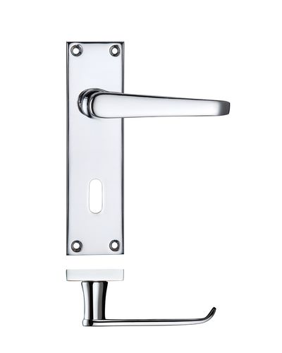 Project Victorian flat lever on lock backplate 150 x 40mm