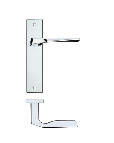 Lyra lever on latch backplate