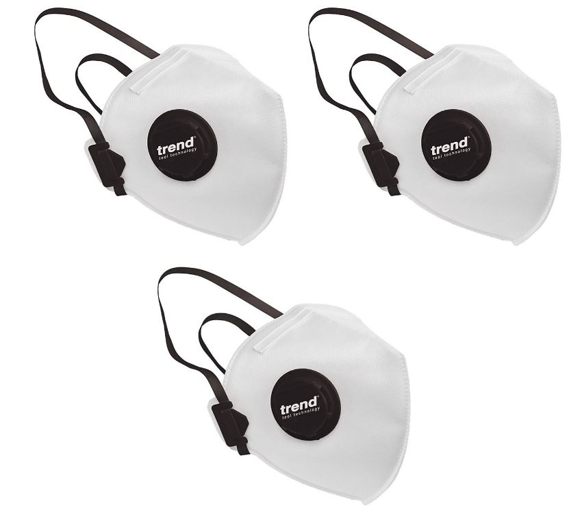 TREND FFP2 VALVED RESPIRATOR MASK 3 PACK