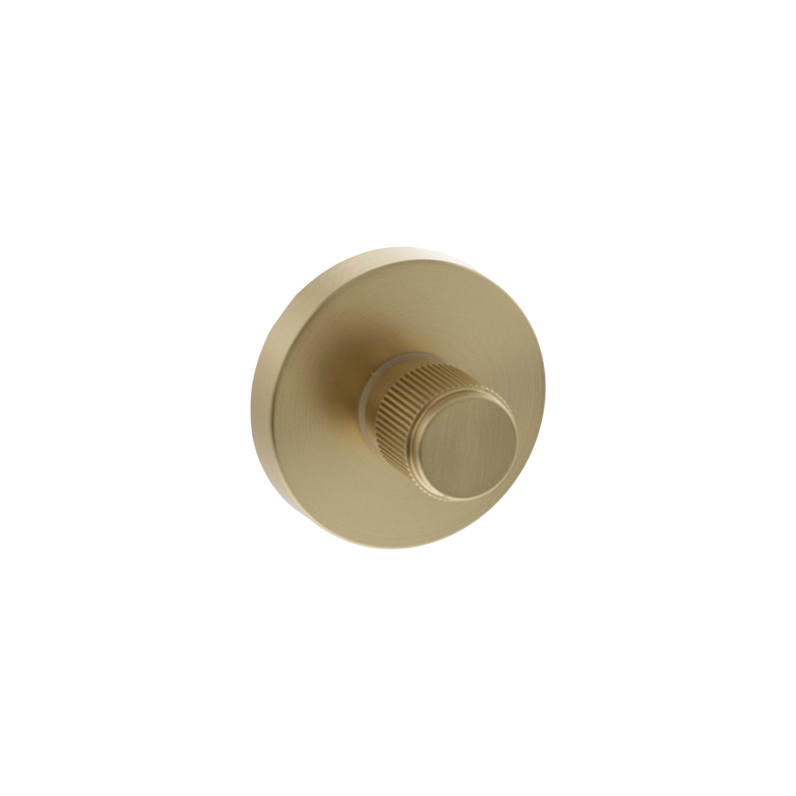 Senza Pari Linear WC Turn and Release on Minimal Round Rose - Satin Brass