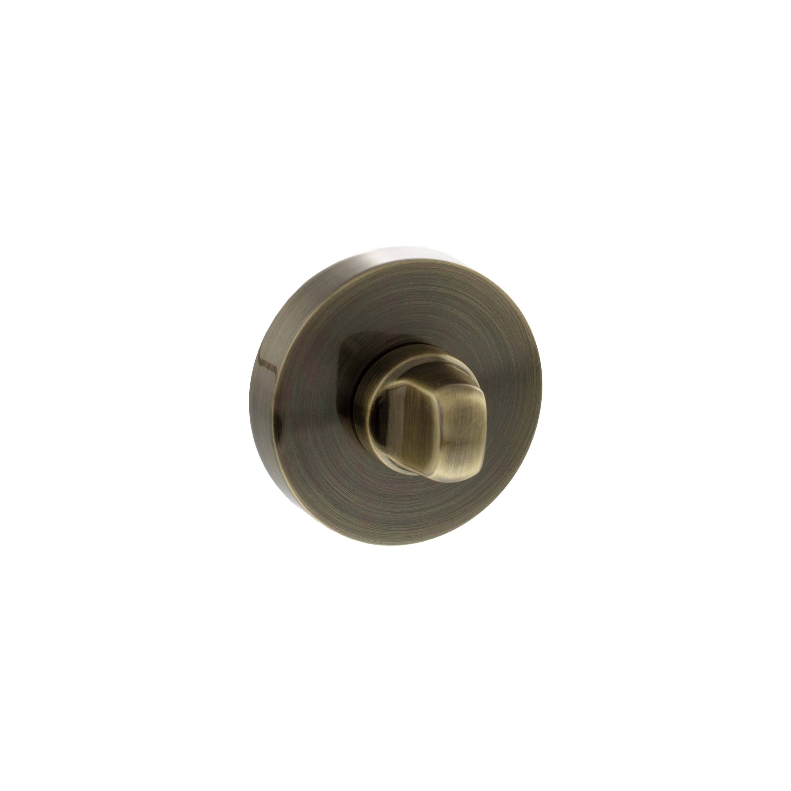 Senza Pari WC Turn and Release on Round Rose - Antique Brass