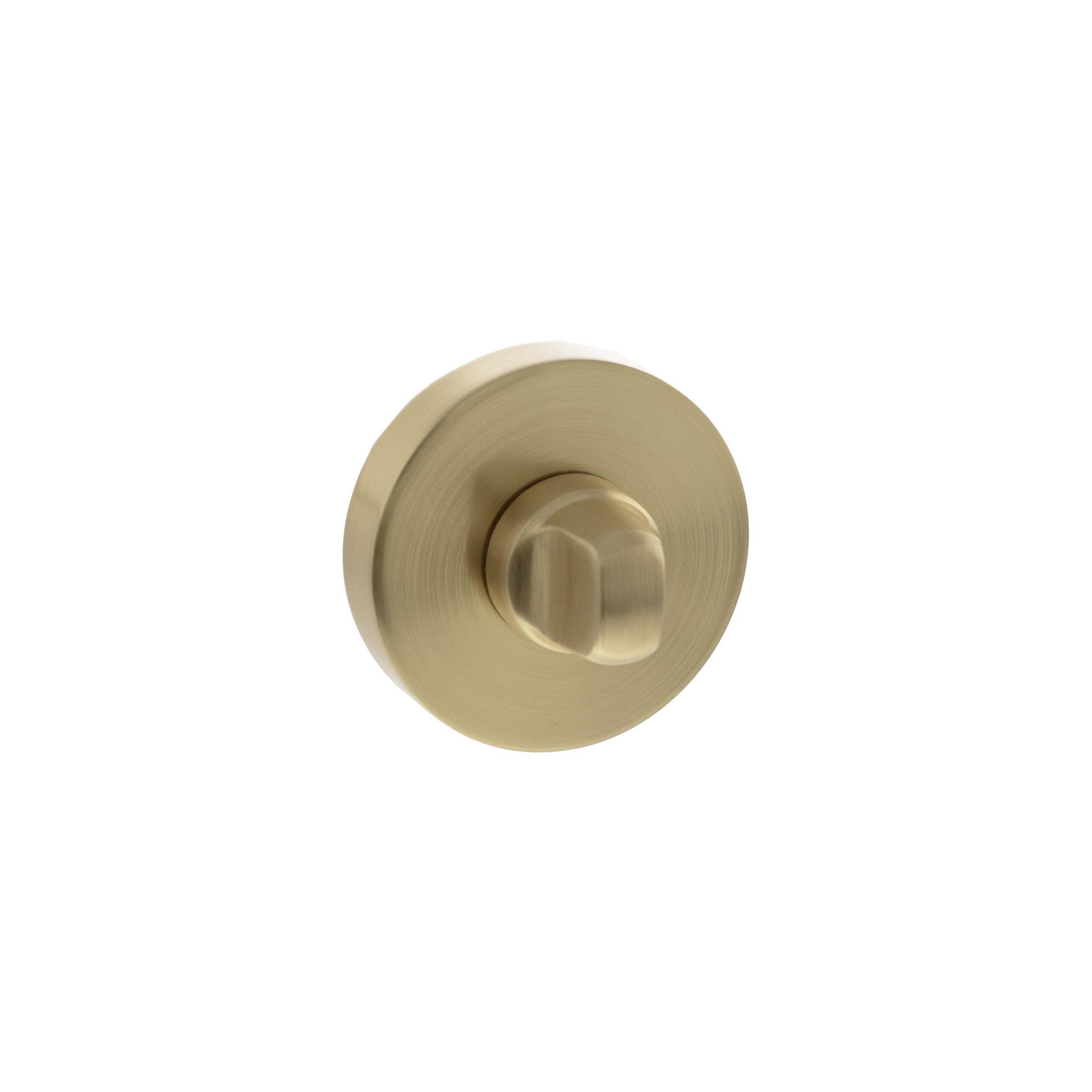 Senza Pari WC Turn and Release on Round Rose - Satin Brass