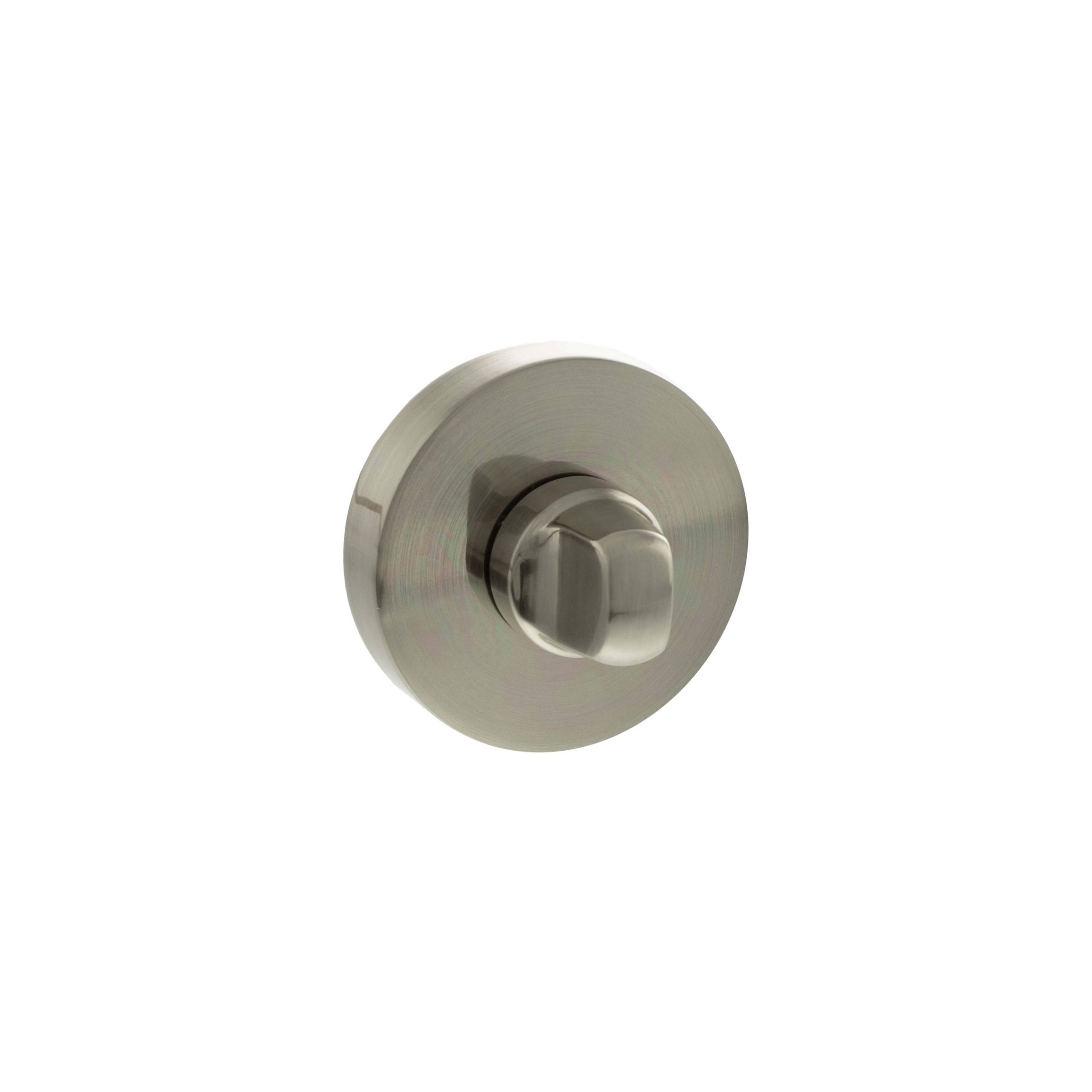 Senza Pari WC Turn and Release on Round Rose - Satin Nickel