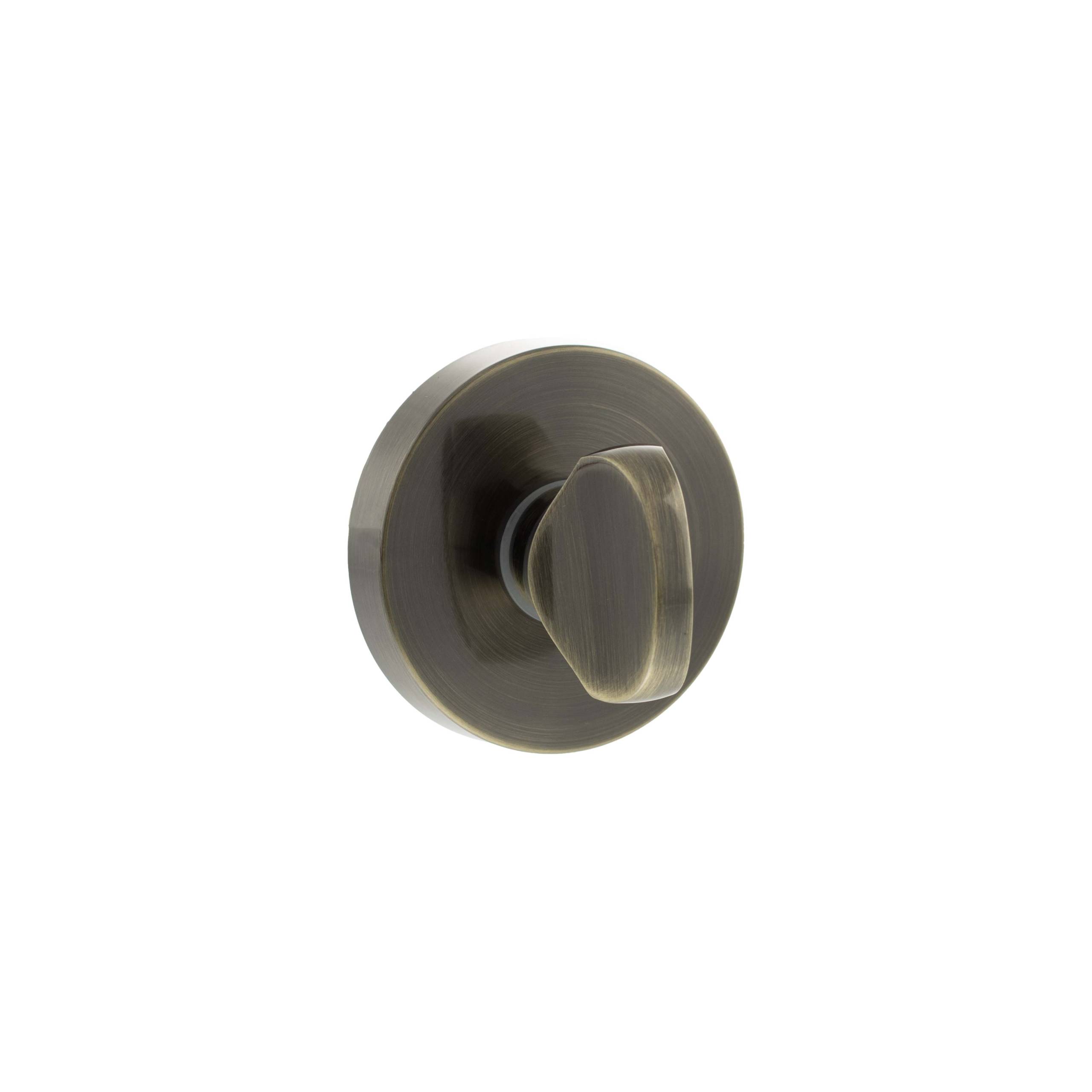 Senza Pari WC Turn and Release on Minimal Round Rose - Antique Brass