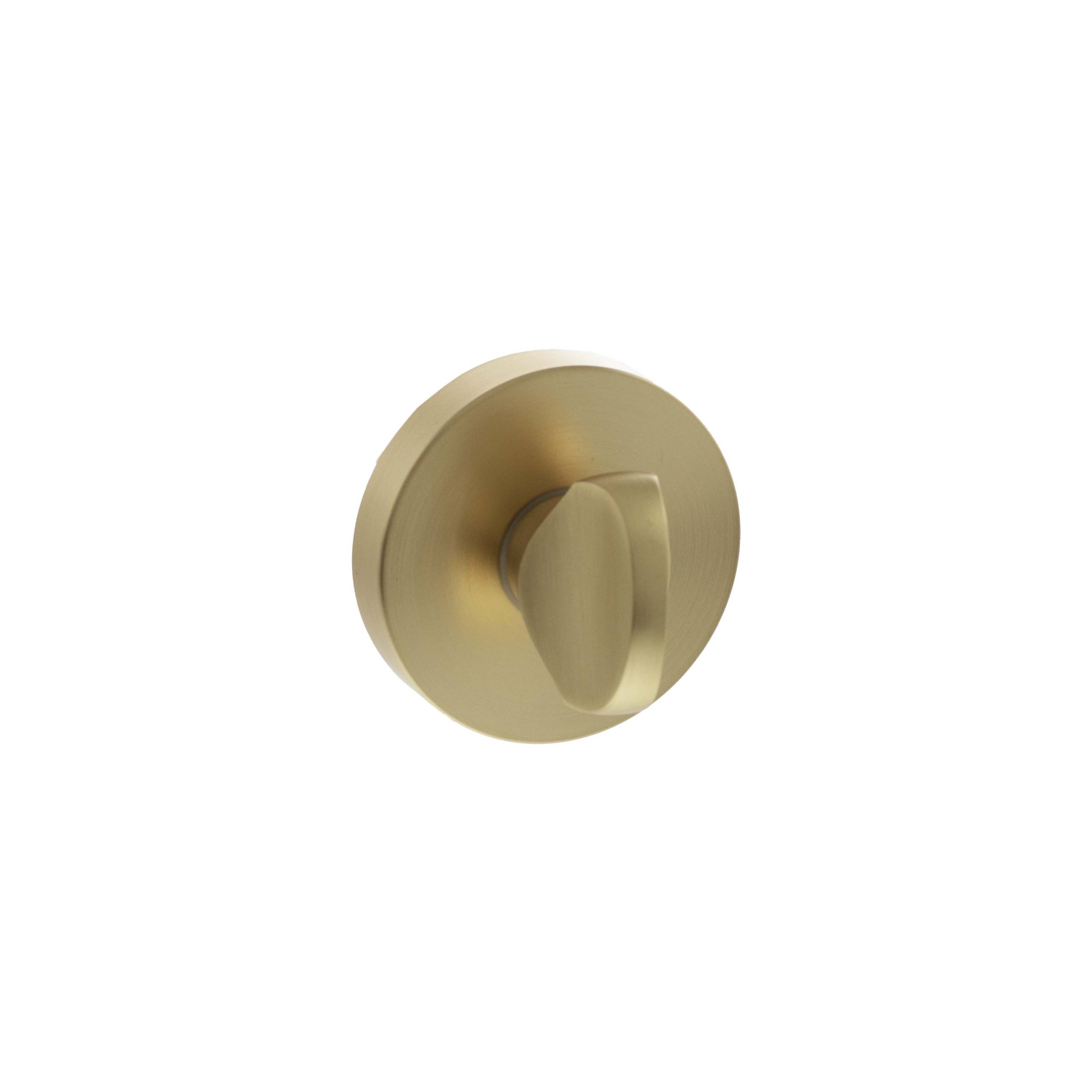 Senza Pari WC Turn and Release on Minimal Round Rose - Satin Brass