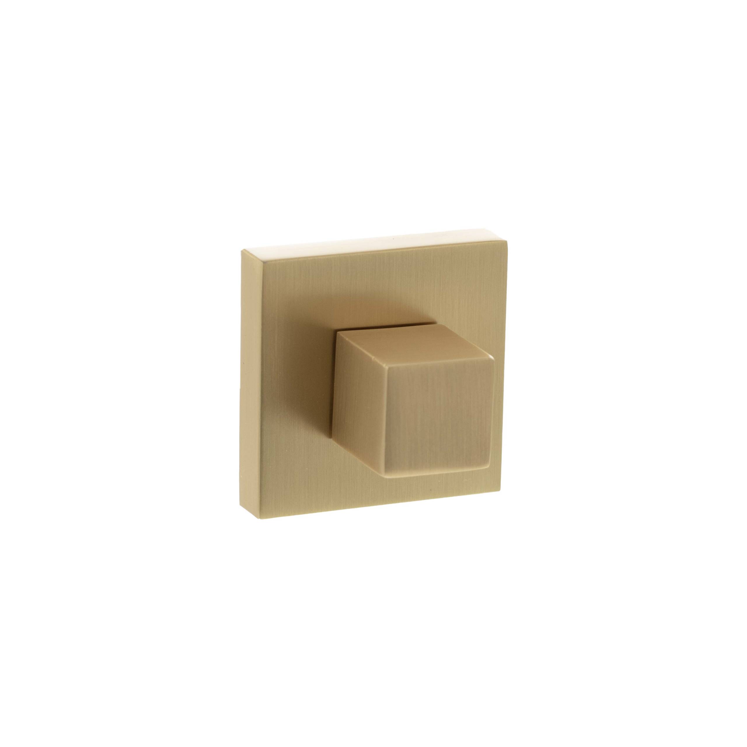 Senza Pari WC Turn and Release on Minimal Square Rose - Satin Brass
