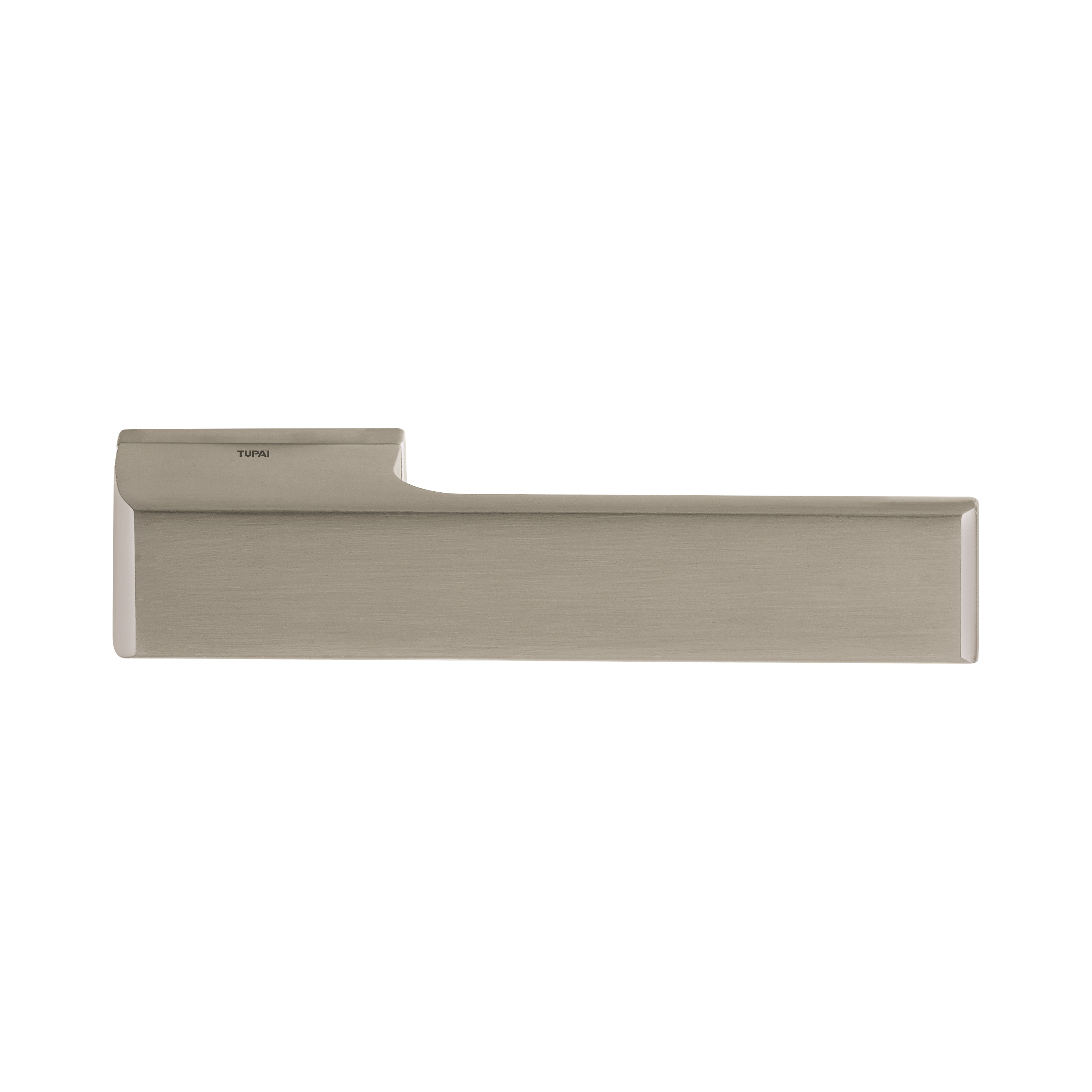 Tupai Rapido RetaLine Panela Lever Door Handle on Long Rose - Pearl Nickel