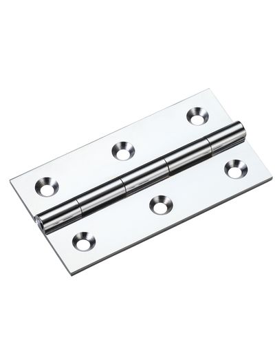 Solid drawn brass butt hinge - 75 x 41 x 2mm