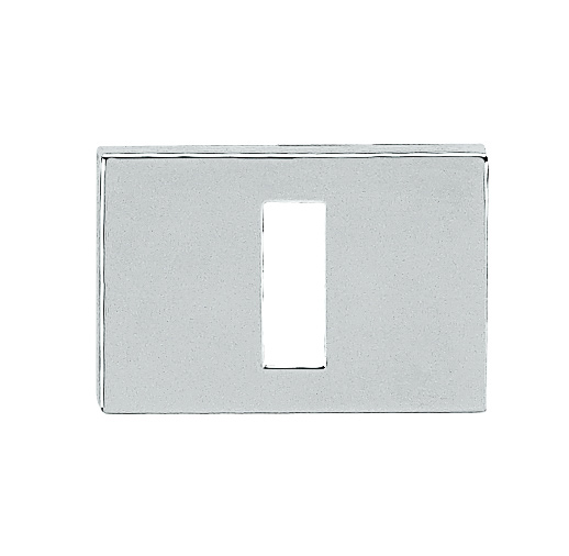 Tupai Rapido RetaLine/VersaLine Key Escutcheons on Long Rose - Bright Polished Chrome