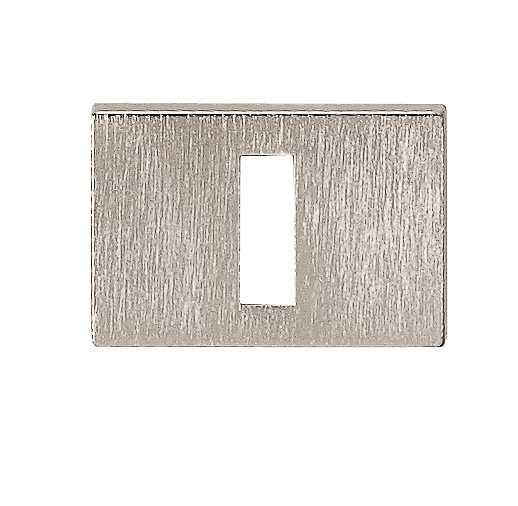 Tupai Rapido RetaLine/VersaLine Key Escutcheons on Long Rose - Pearl Nickel