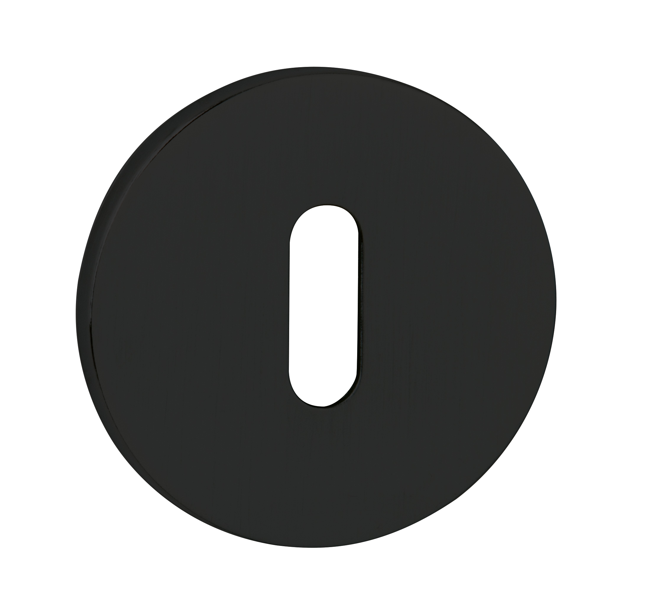 Tupai Rapido 5S Line Key Escutcheons on 5mm Slimline Round Rose - Pearl Black