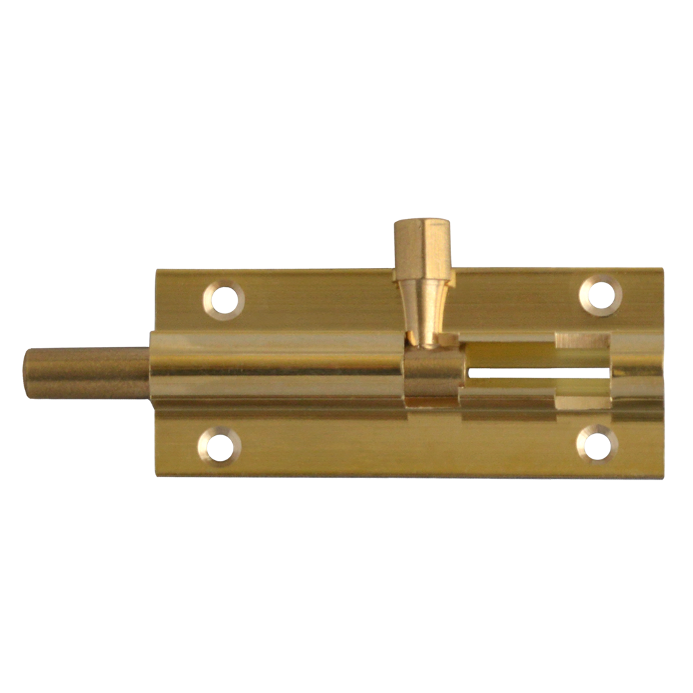 ASEC VITAL Brass 25mm Wide Straight Barrel Bolt - 63mm