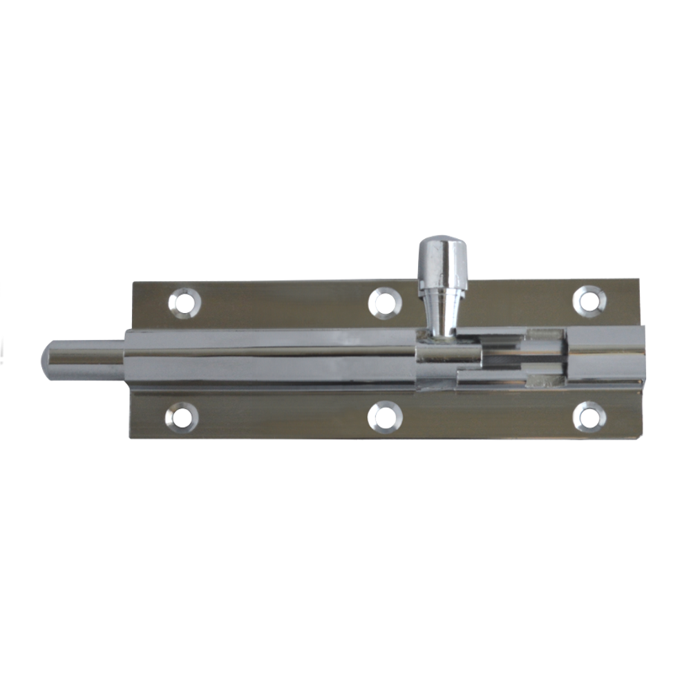 ASEC VITAL Chrome 25mm Wide Straight Barrel Bolt - 75mm