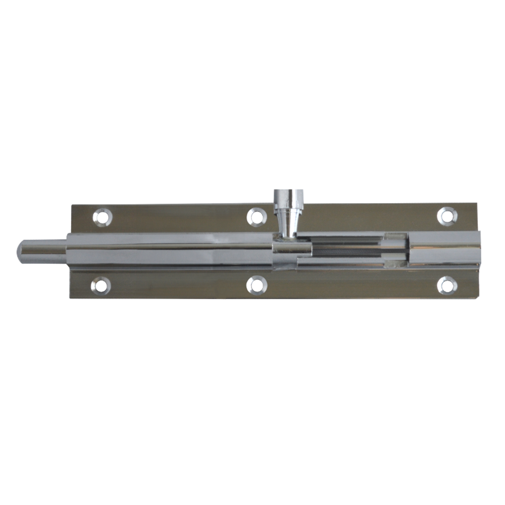 ASEC VITAL Chrome 25mm Wide Straight Barrel Bolt - 100mm