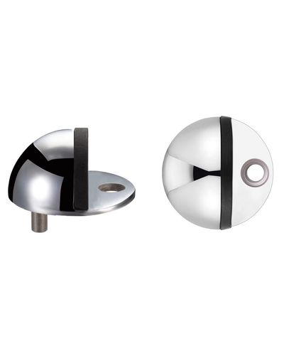 Door stop - floor mounted - oval - 40mm