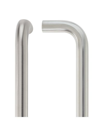 19mm D Pull Handle - 300mm Centers - Grade 201 - Bolt Through Fixings