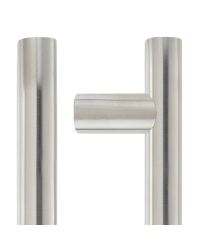 30mm Guardsman Pull Handle - 1800mm  - Grade 201 - Bolt Through Fixings - 1600mm c/c