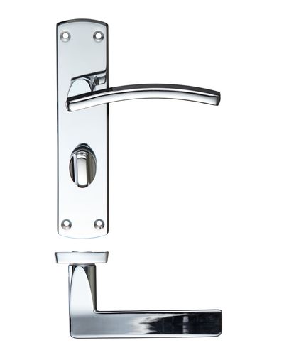 Toledo lever on bathroom backplate