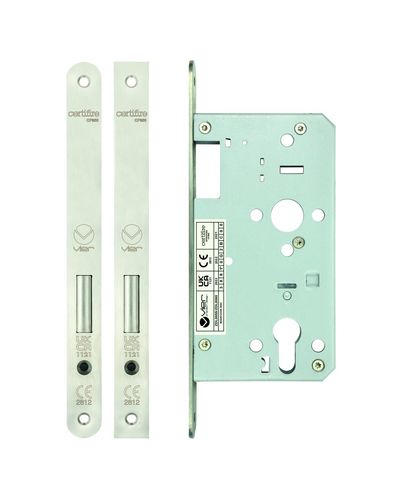Din euro deadlock - backset 60mm - radius