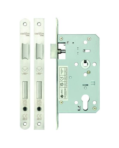 Din euro sashlock - 72mm c/c -  backset 60mm