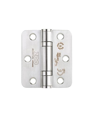 Grade 11 Ball Bearing Hinge Stainless Steel Radius - Grade 201 -76 x 67 x 2.5mm - Polished