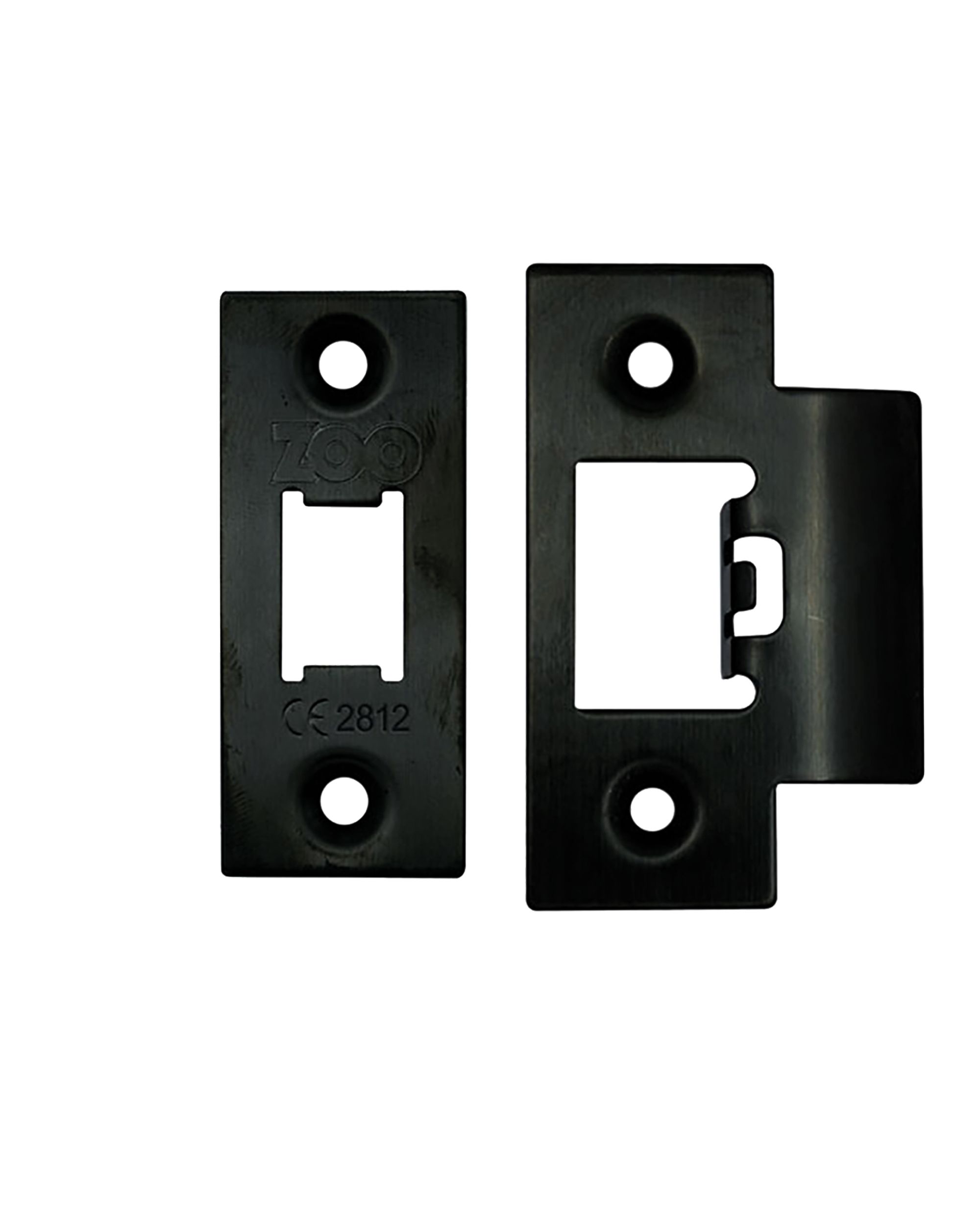 MATT BLACK FACEPLATE TO SUIT ZTLK TUBULAR LATCHES