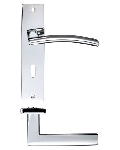 Amalfi lever on lock backplate