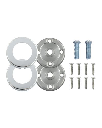 Rose Pack - 2 x Push on Roses - Suitable for SS304 19mm, 22mm and 30mm  - Polished
