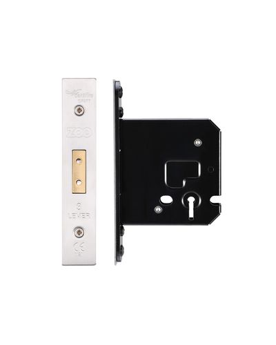 3 Lever Dead Lock - 76mm C/W PVD Forend and Strike